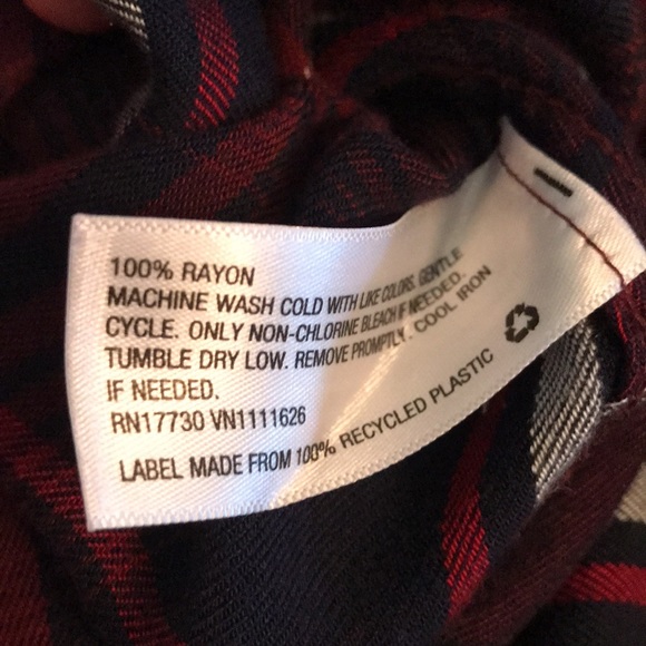 Isabel Maternity Tie Waist Plaid Top - Picture 5 of 5